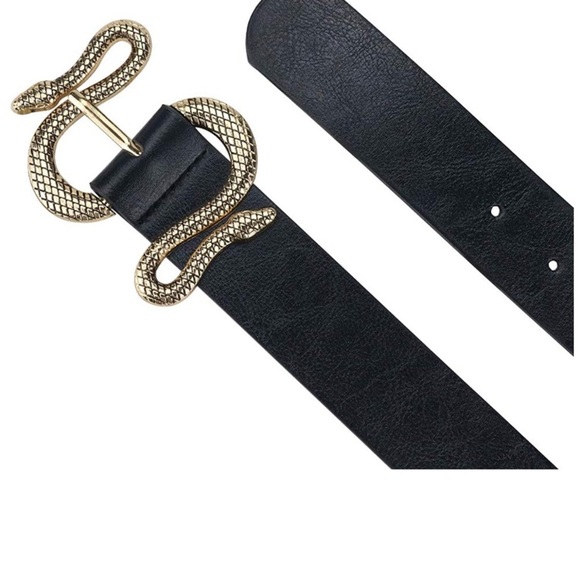 Vintage Snake Belt PU leather